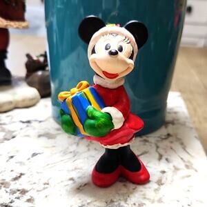 🎄 Schmid Vintage Minnie Mouse Christmas Ornament The Walt Disney Co. plastic